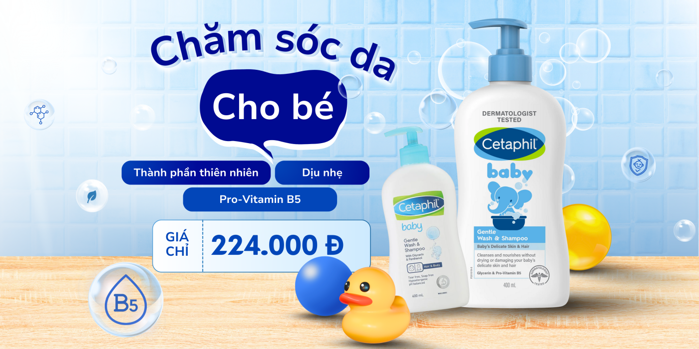 sữa tắm gội Cetaphil Baby