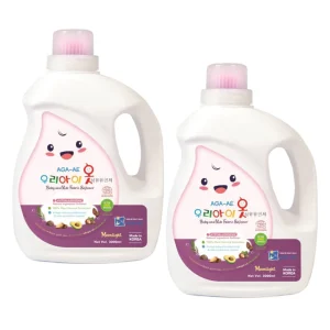 Combo 2 Nước xả làm mềm vải Hàn quốc AGA - AE kháng khuẩn & bảo vệ da bé - Moonlight 3L